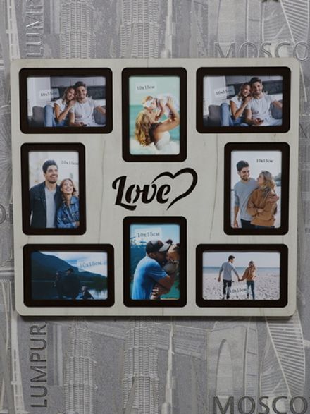 Мультирамка Love на 8 фото