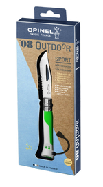 Нож Opinel №8 Fluo Green, зеленый, 002319