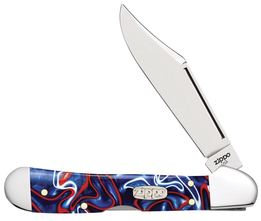 Набор: Нож Zippo Patriotic Kirinite + зажигалка Zippo 207