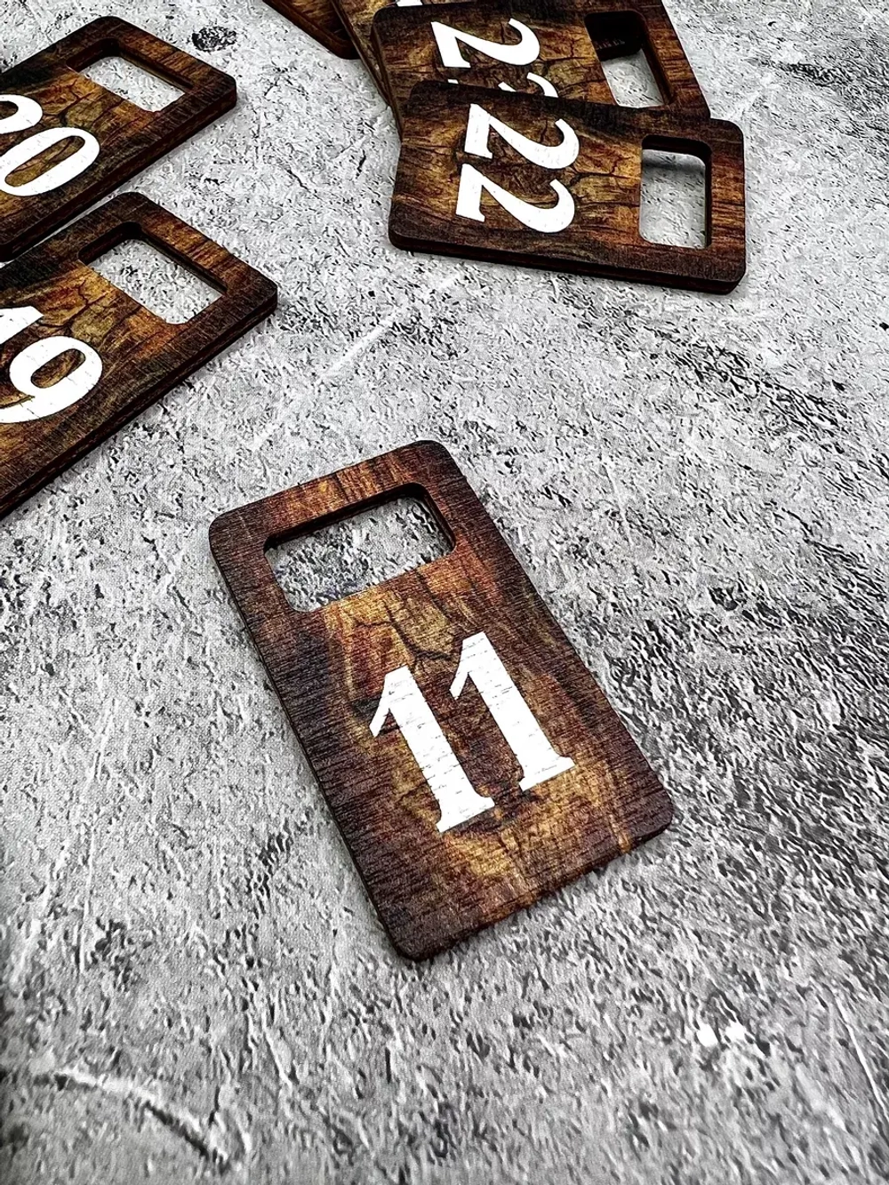 Номерки для гардероба 3х5 см