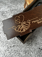 Брелок кожаный на ключи с гравировкой