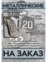 Номерки металлические на ключи на заказ