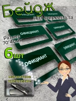 Бейдж на магните  6шт