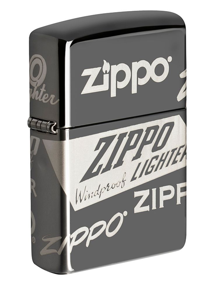 Зажигалка ZIPPO Black Ice® Logo Design Зажигалка ZIPPO Black Ice® Logo Design