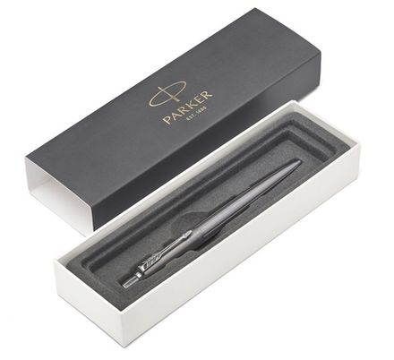 Шариковая ручка Parker Jotter Premium K176, Oxford Grey Pinstripe CT