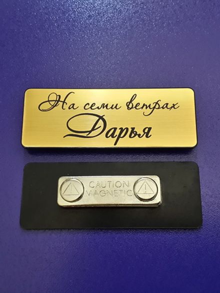 Бейдж пластик 80х30мм