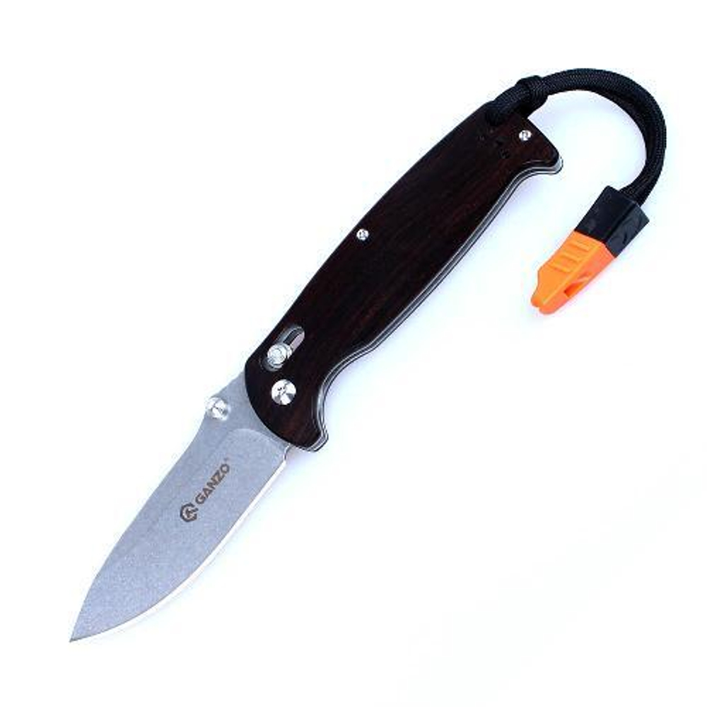 Нож Ganzo G7412-WS темное дерево, G7412-WD2-WS