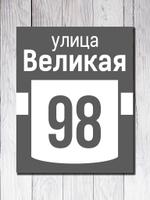 Табличка адресная УФ-8