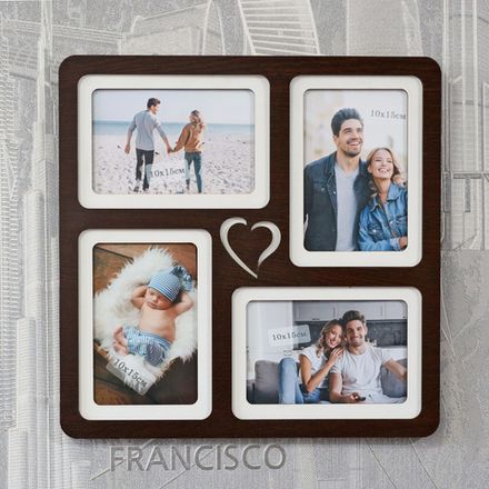 Фоторамка "LOVE" на 4 фото 10х15см