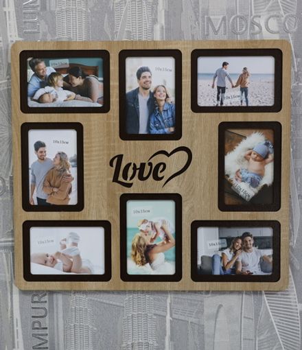 Мультирамка Love на 8 фото