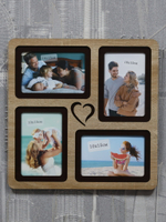 Фоторамка "LOVE" на 4 фото 10х15см