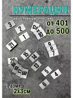 Нумерация гардеробная 401-500