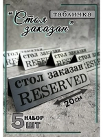 Табличка стол заказан настольная