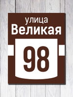 Табличка адресная УФ-8