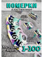 Номерки для ключей 3х5 см