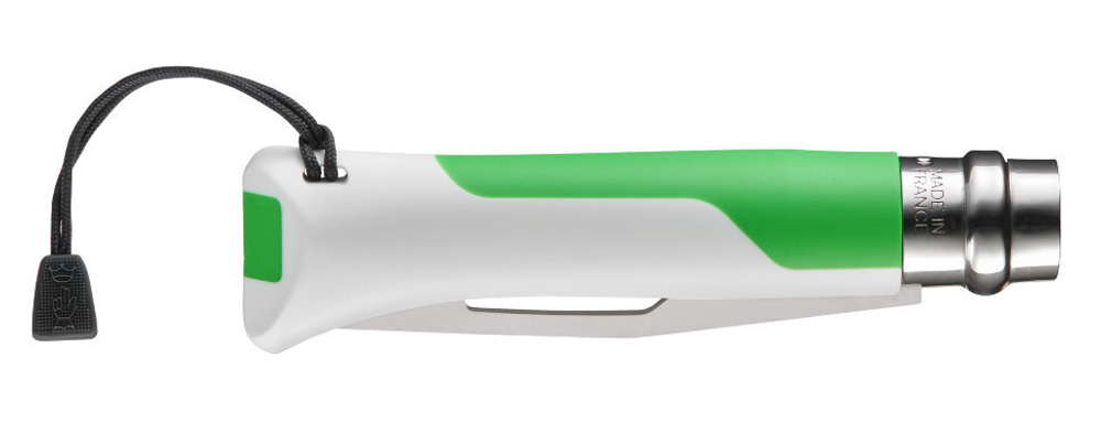 Нож Opinel №8 Fluo Green, зеленый, 002319