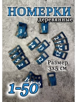 Номерки для гардероба 3х5 см
