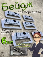 Бейдж на магните  6шт