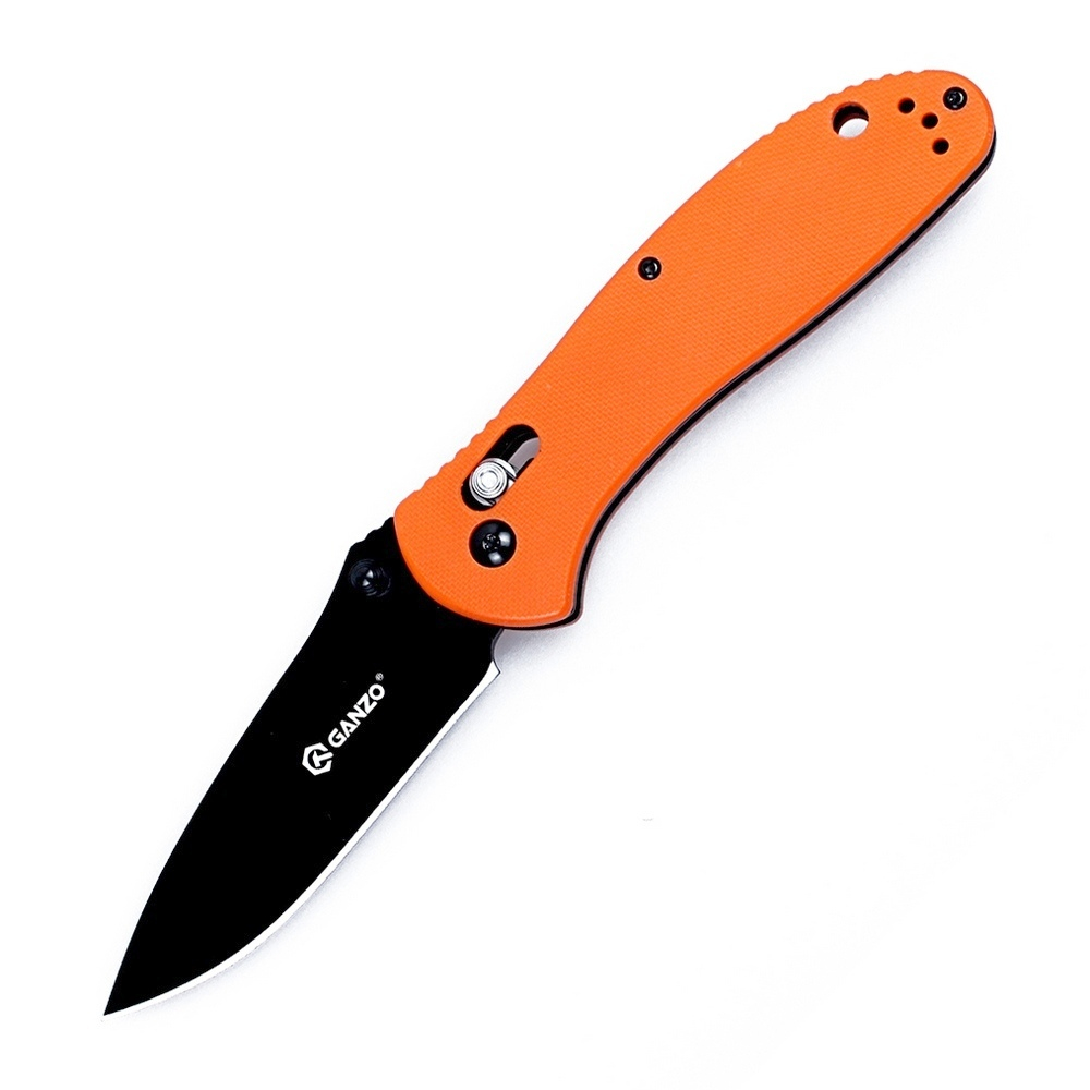 Нож Ganzo G7393 черный, G7393-BK