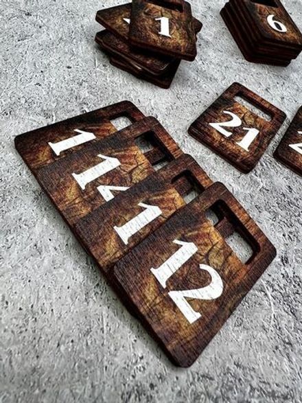 Номерки для гардероба 3х5 см