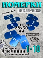 Номерки на ключи металлические
