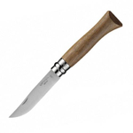 Нож Opinel №6, нержавеющая сталь, ореховая рукоять в картонной коробке.