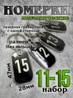 Номерки на ключи металл