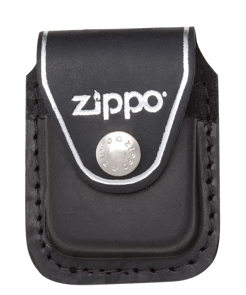 Чехол для зажигалки Zippo черный с клипсой