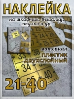 Нумерация для шкафчиков