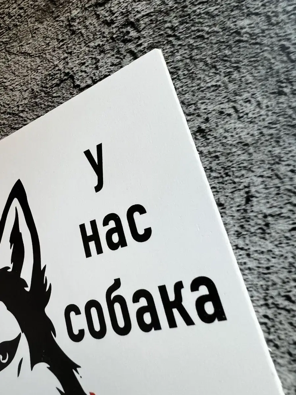 Табличка на дом Осторожно злая собака