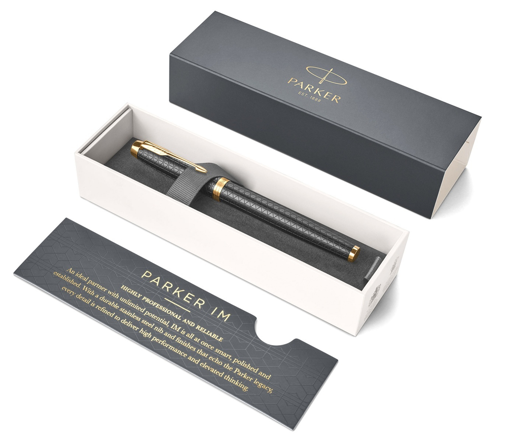Ручка-роллер Parker IM Premium T323, Black GT