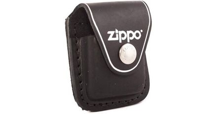 Чехол для зажигалки Zippo черный с клипсой