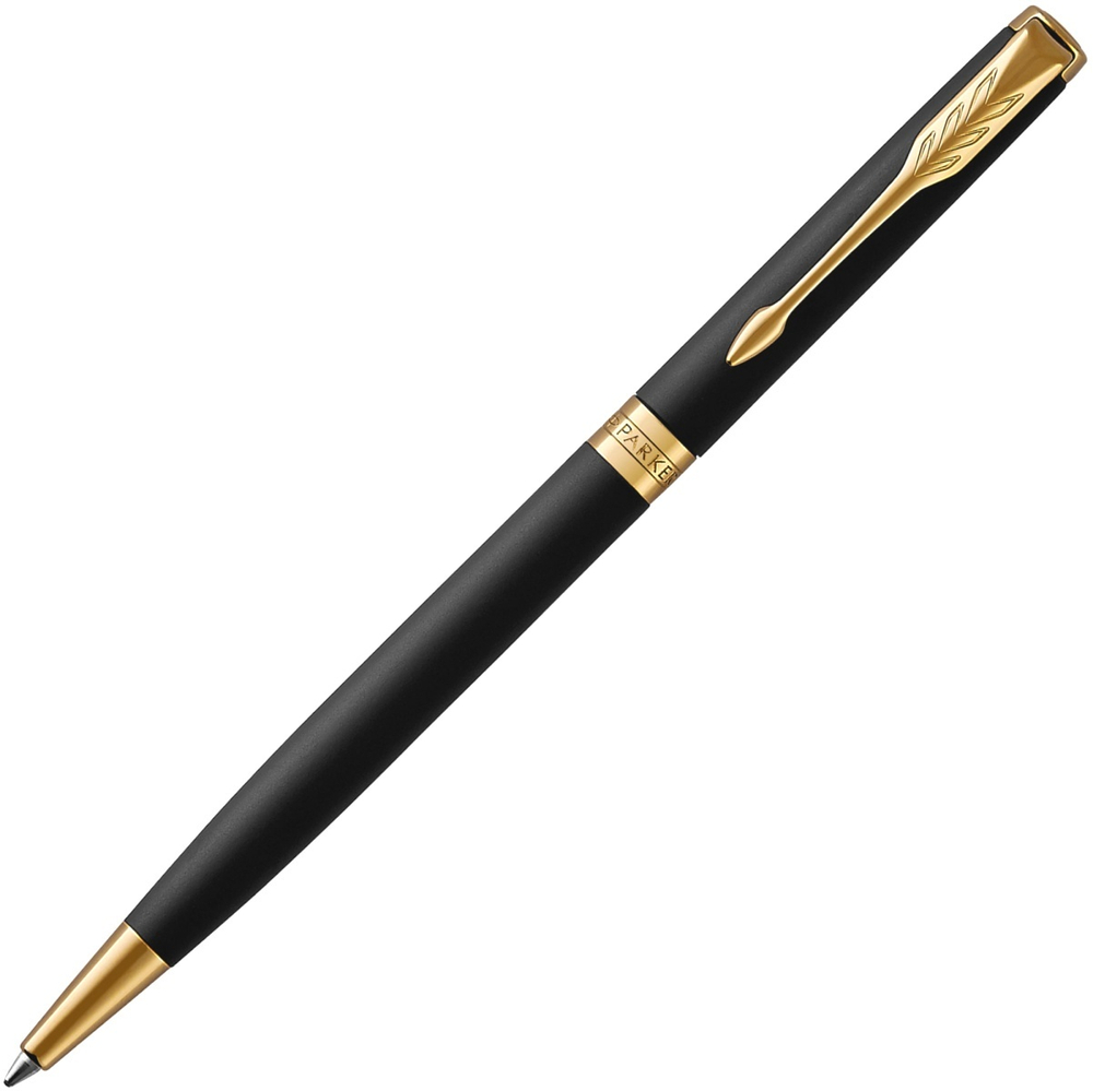 Шариковая ручка Parker Sonnet Slim Core K428, Matte Black GT