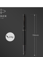 PARKER ручка перьевая IM Achromatic F, синий цвет чернил
