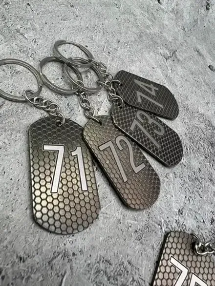 Номерки на ключи металлические 71-75