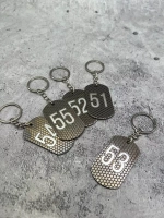 Номерки на ключи металлические 51-55