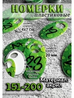 Номерки для гардероба 151-200