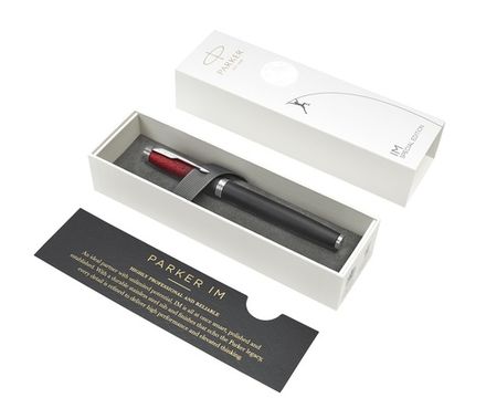 Ручка роллер Parker IM SE T320 Red Ignite F чернила черн. подар.кор.