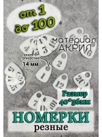 Номерки для гардероба прорезные