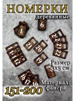 Номерки для гардероба 3х5 см