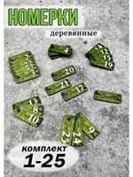 Номерки для ключей 2х5см
