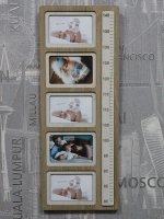 Фоторамка-ростомер на 5 фото