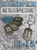 Номерки на ключи металлические