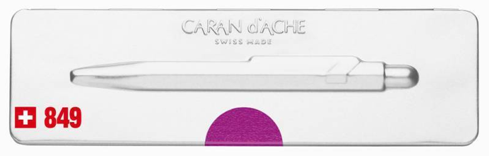 Caran d’Ache Office 849 Pop Line - Metallic Violet, шариковая ручка, M