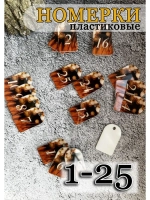Номерки для ключей  3х5 см