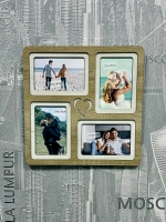 Фоторамка "LOVE" на 4 фото 10х15см