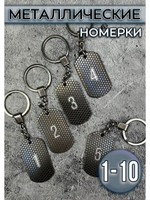 Номерки на ключи металлические