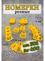 Номерки для гардероба прорезные