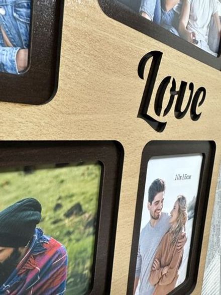 Фоторамка "LOVE" на 6 фото 10х15см